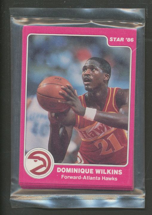 1985/86 Star Basketball Hawks Complete Bagged Set