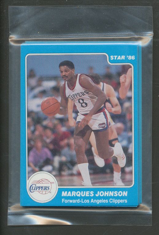 1985/86 Star Basketball Clippers Complete Bagged Set