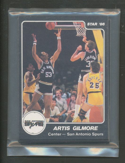 1985/86 Star Basketball Spurs Complete Bagged Set