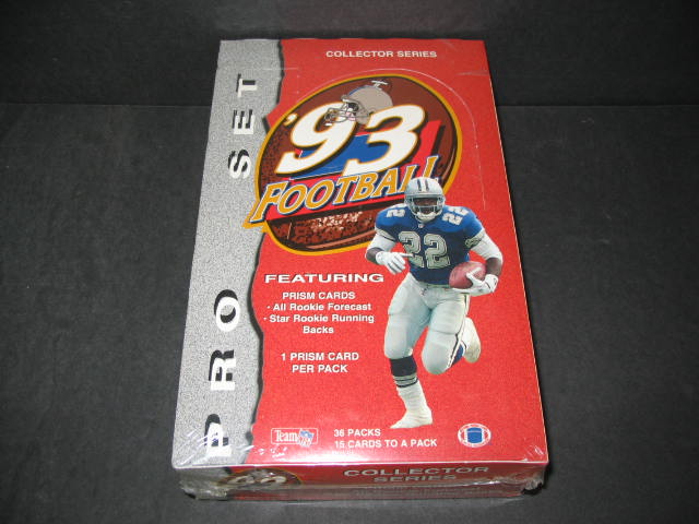 1993 Pro Set Football Box