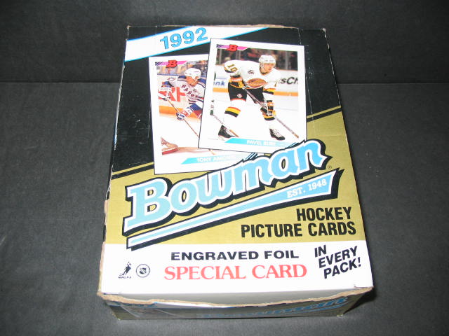 1992 1992/93 Bowman Hockey Box