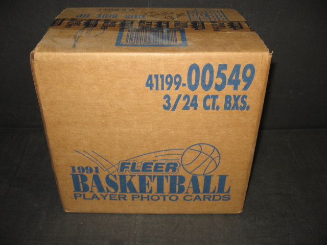 1991/92 Fleer Basketball Series 1 Rack Case (3 Box)