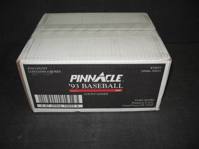 1993 Pinnacle Baseball Series 1 Case (4 Box)