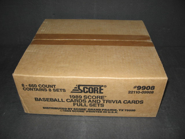 1989 Score Baseball Factory Set Case (8 Sets)