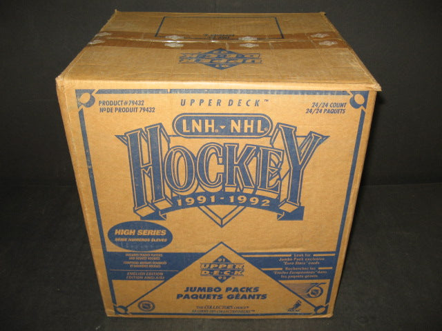 1991/92 Upper Deck Hockey High Series Jumbo Case (24 Box) (79432)
