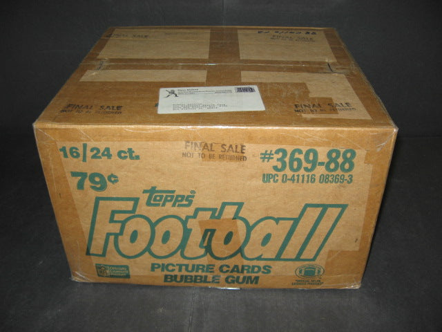 1988 Topps Football Cello Case (16 Box) (Authenticate)