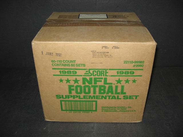 1989 Score Football Supplemental Factory Set Case (60 Sets)