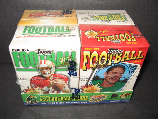 1996 Topps Football Factory Set (Cereal Box)