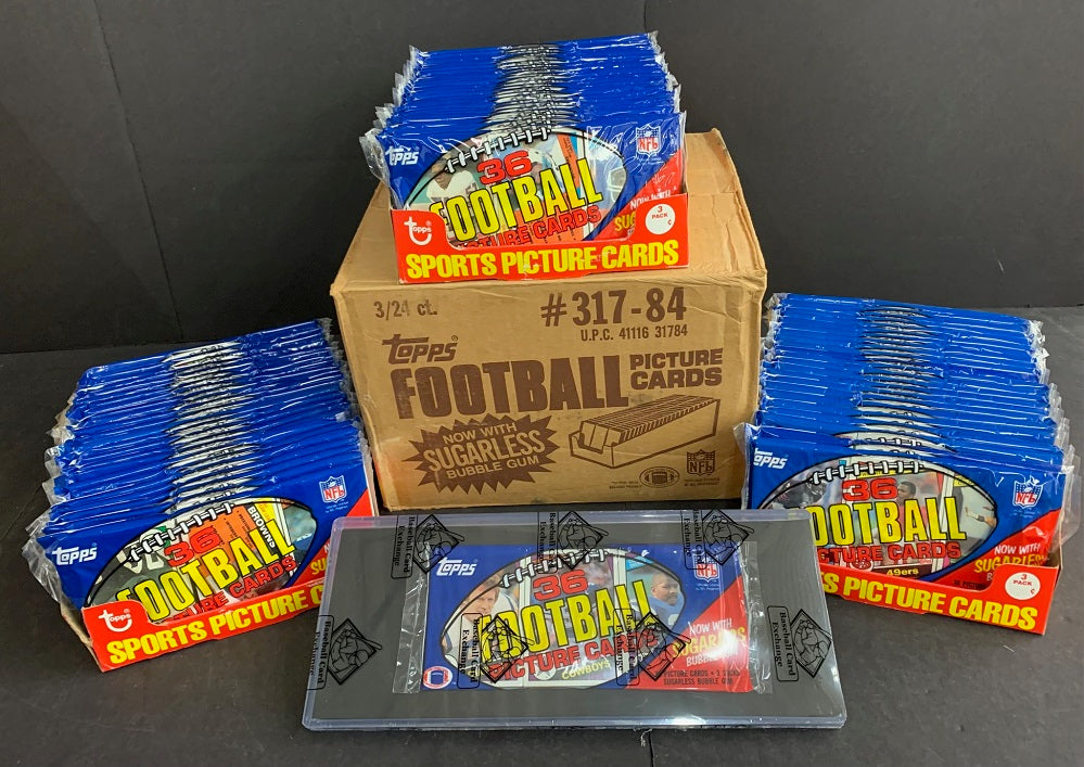 Flash Sale Friday: (2) 1984 Topps Football Grocery Rack Pack (BBCE) Flash Sale