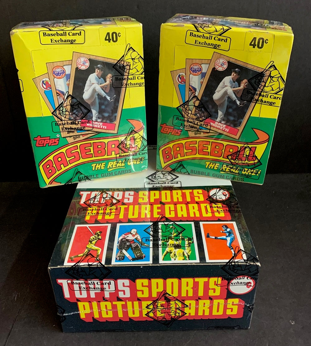 Flash Sale Friday:  (Lot of 3) 1987 Topps Baseball Wax & Rack Boxes (FASC)