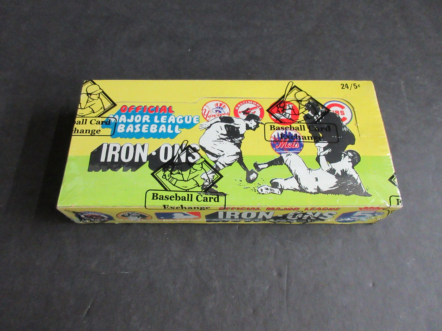 1968 1970 Fleer Baseball Iron Ons Unopened Wax Box (BBCE)