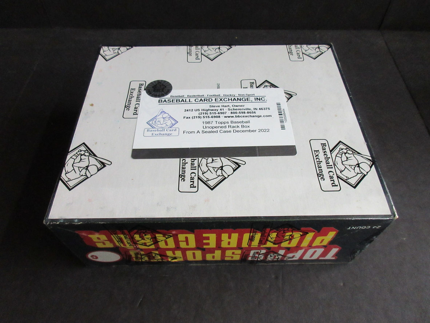 1987 Topps Baseball Unopened Rack Box (FASC)