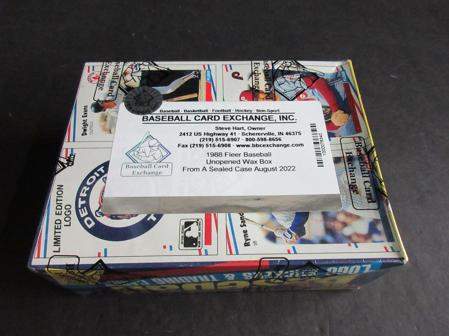 1988 Fleer Baseball Unopened Wax Box (FASC)