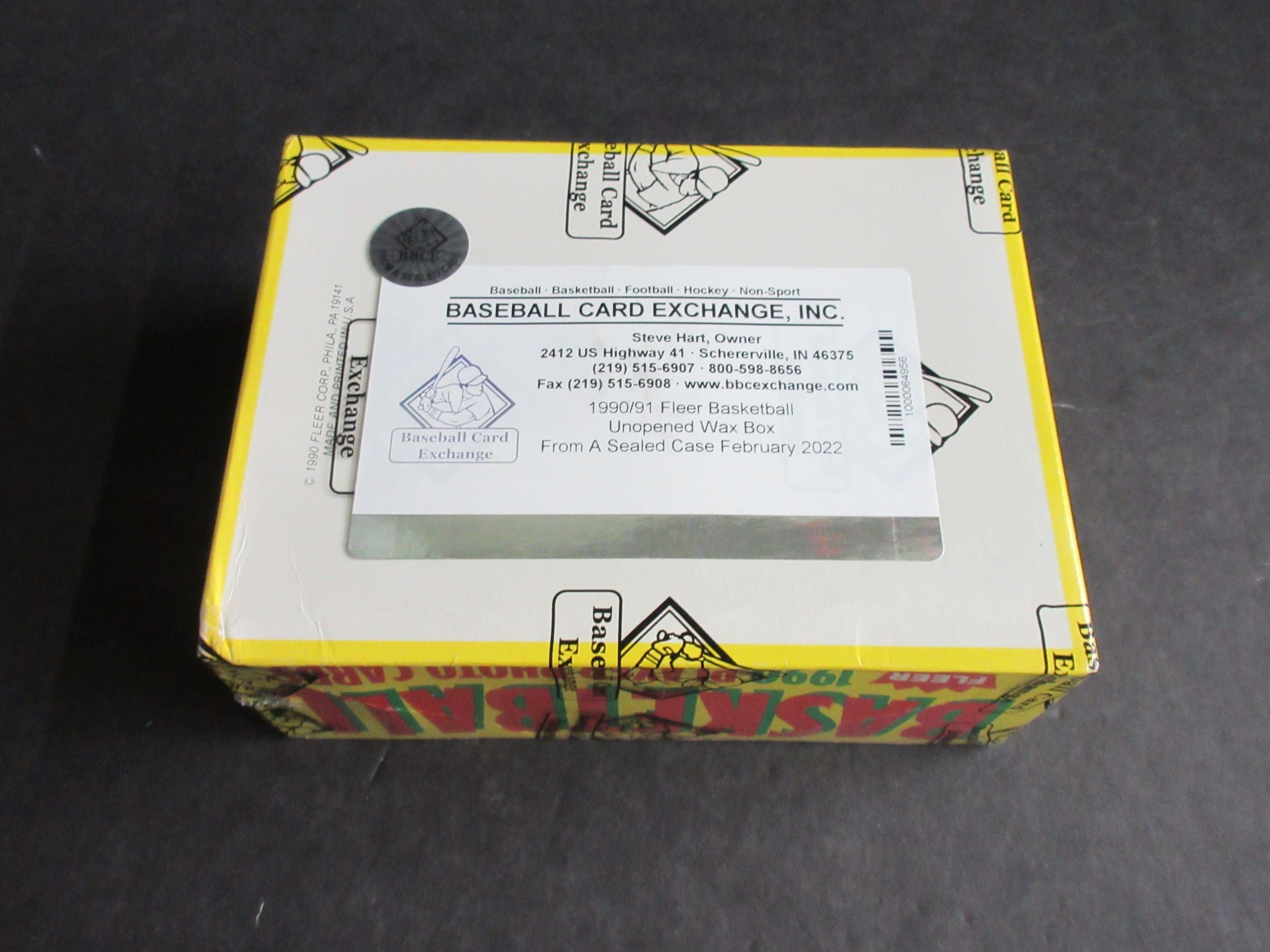 1990 FLEER BASKETBALL WAX BOX good