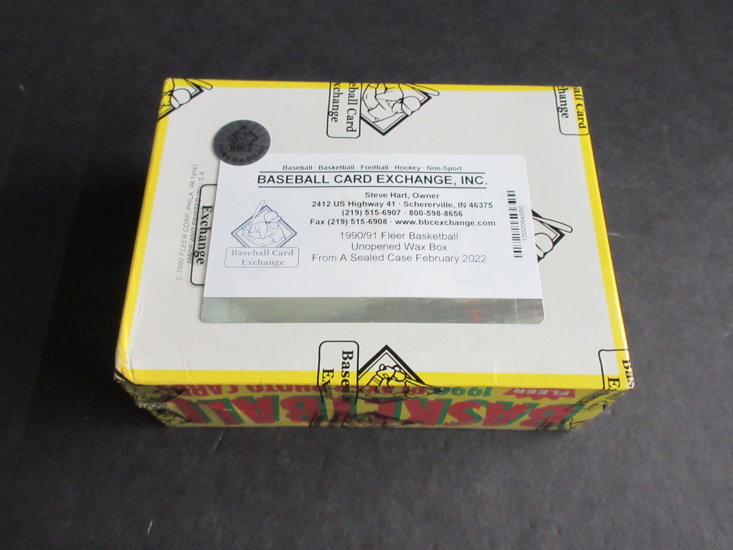 1990/91 Fleer Basketball Unopened Wax Box (FASC)