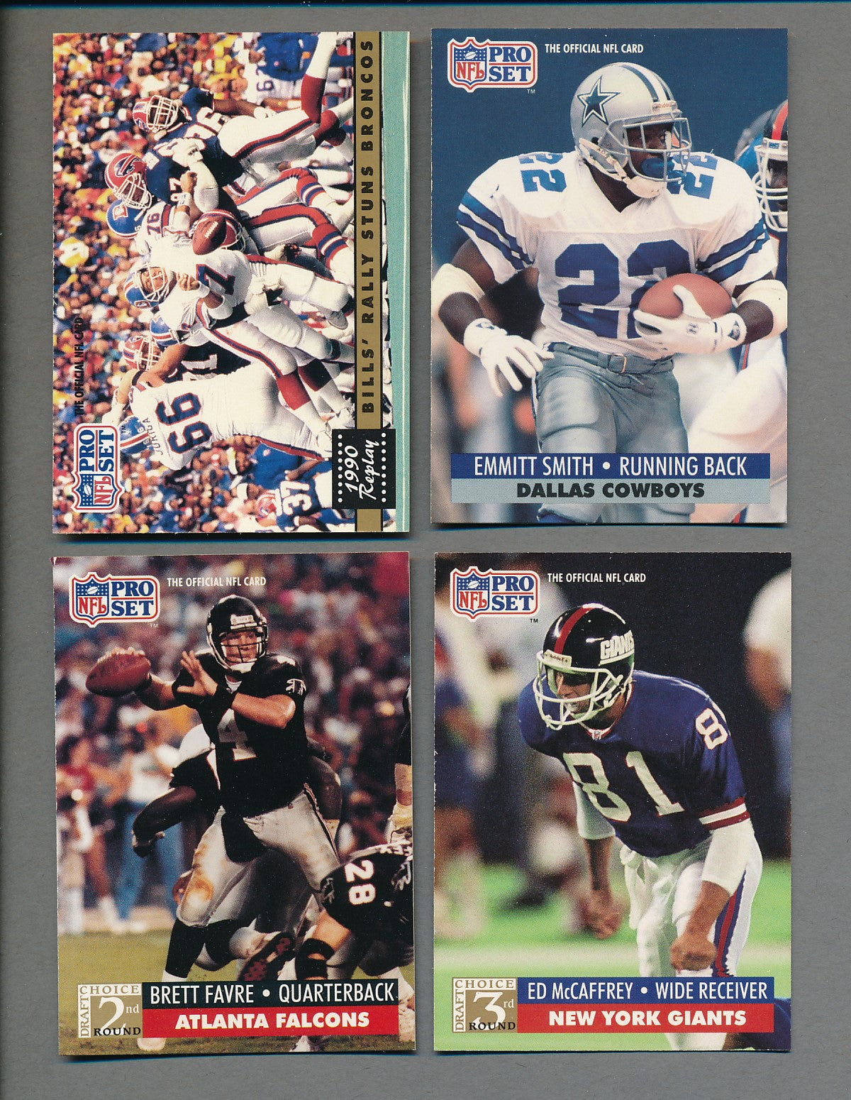 1991 Pro Set Football Complete Series 1 & 2 Set (812) NM/MT MT