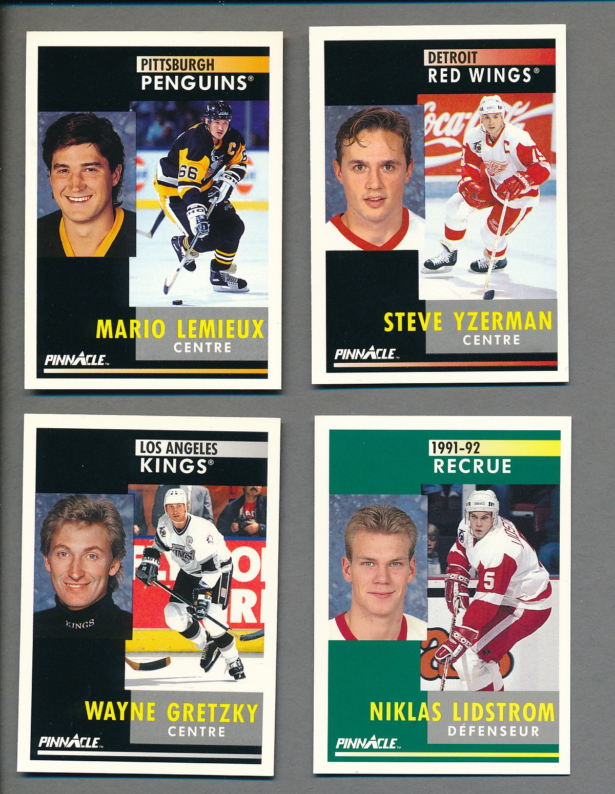 1991/92 Pinnacle Hockey Complete Set (French) (420)  NM/MT MT