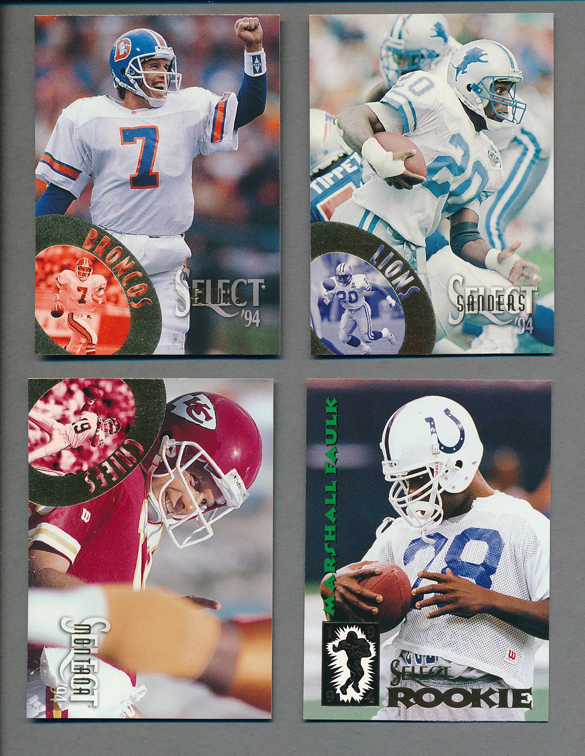 1994 Score Select Football Complete Set (w/ Inserts) (225) NM/MT MT