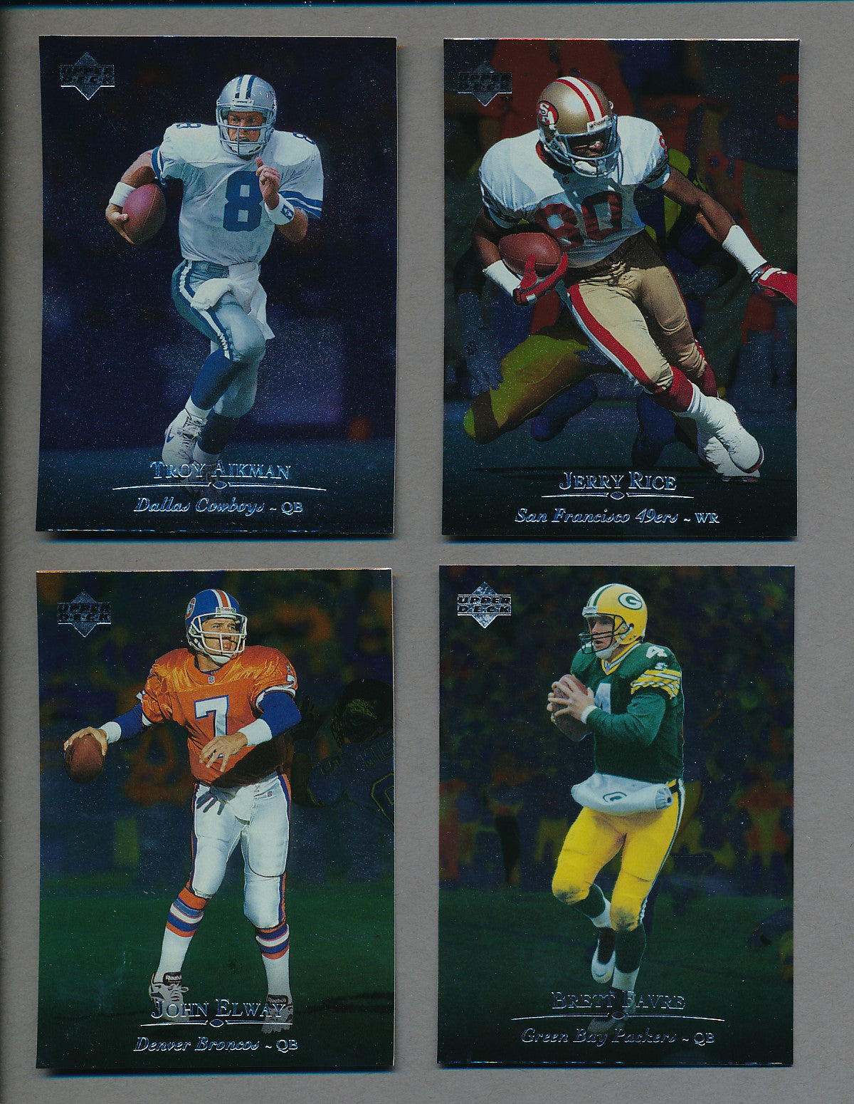 1996 Upper Deck Silver Football Complete Set (225) NM/MT MT