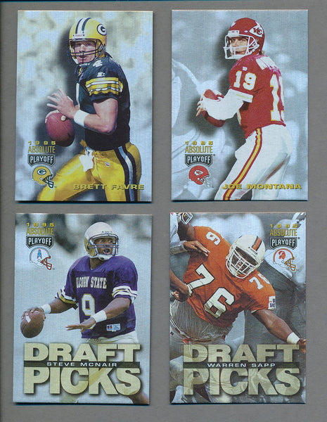 1995 Playoff Absolute Football Complete Set (w/ Inserts) (200