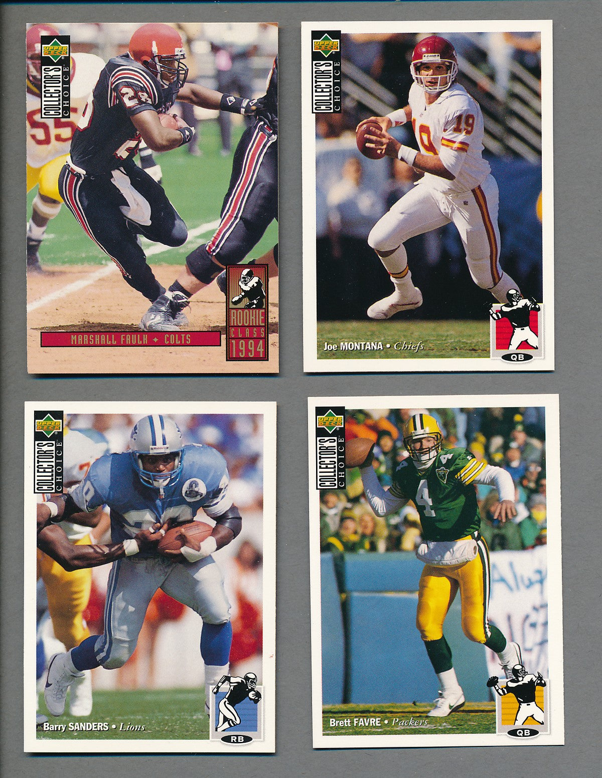 1994 Upper Deck Collector's Choice Football Complete Set (384) NM/MT MT