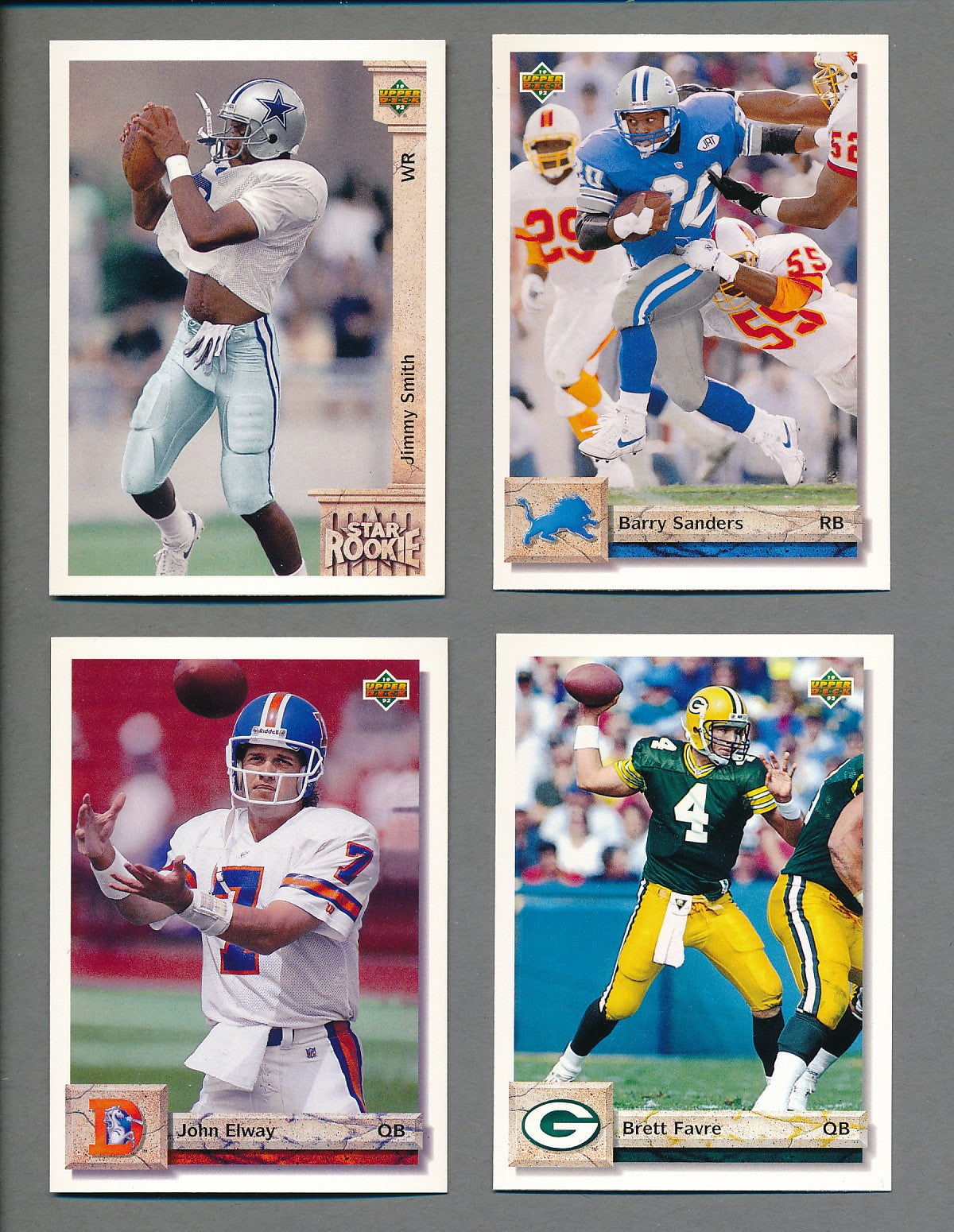 1992 Upper Deck Football Complete Set (620) NM/MT MT