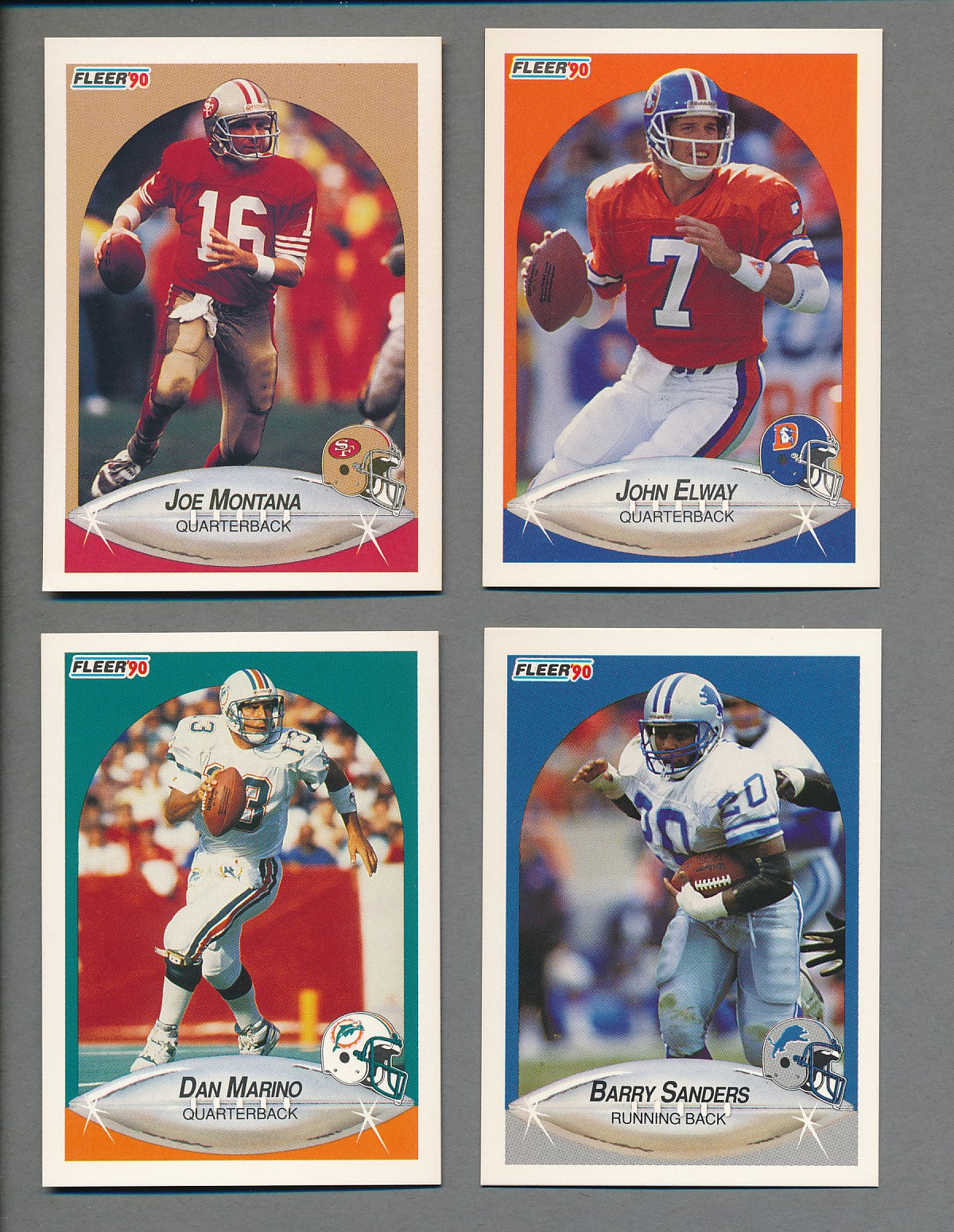 1990 Fleer Football Complete Set (400) w/ Update Set (120) NM/MT MT