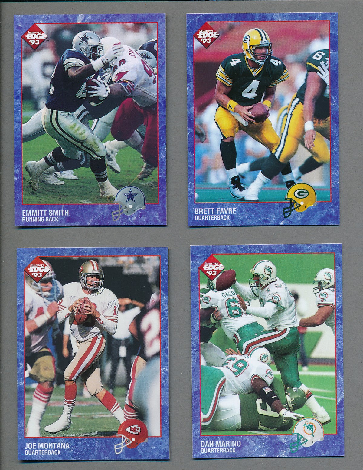 1993 Collector's Edge Football Complete Set (w/ Inserts) (325) NM/MT MT