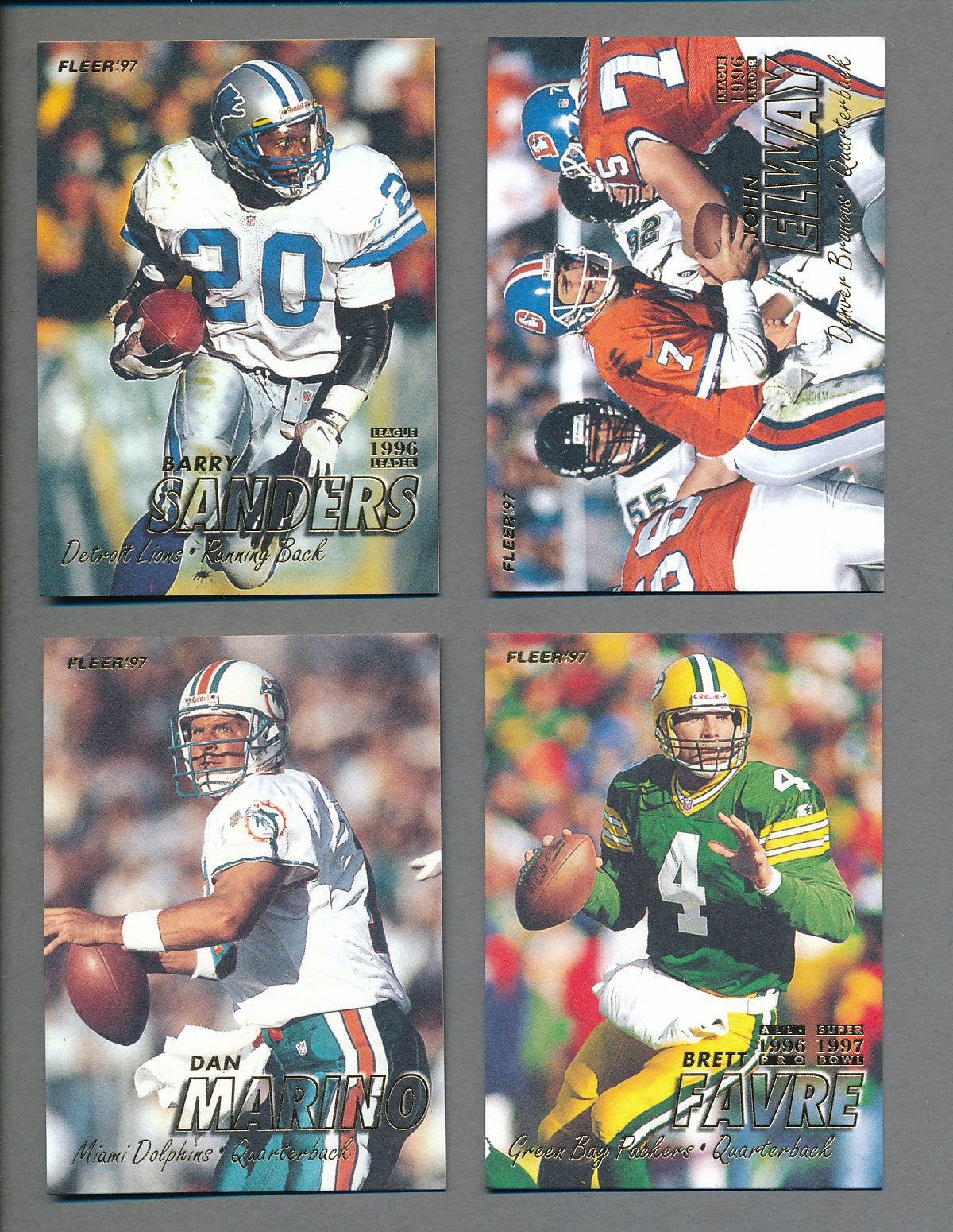 1997 Fleer Football Complete Set (w/ Inserts) (450) NM/MT MT