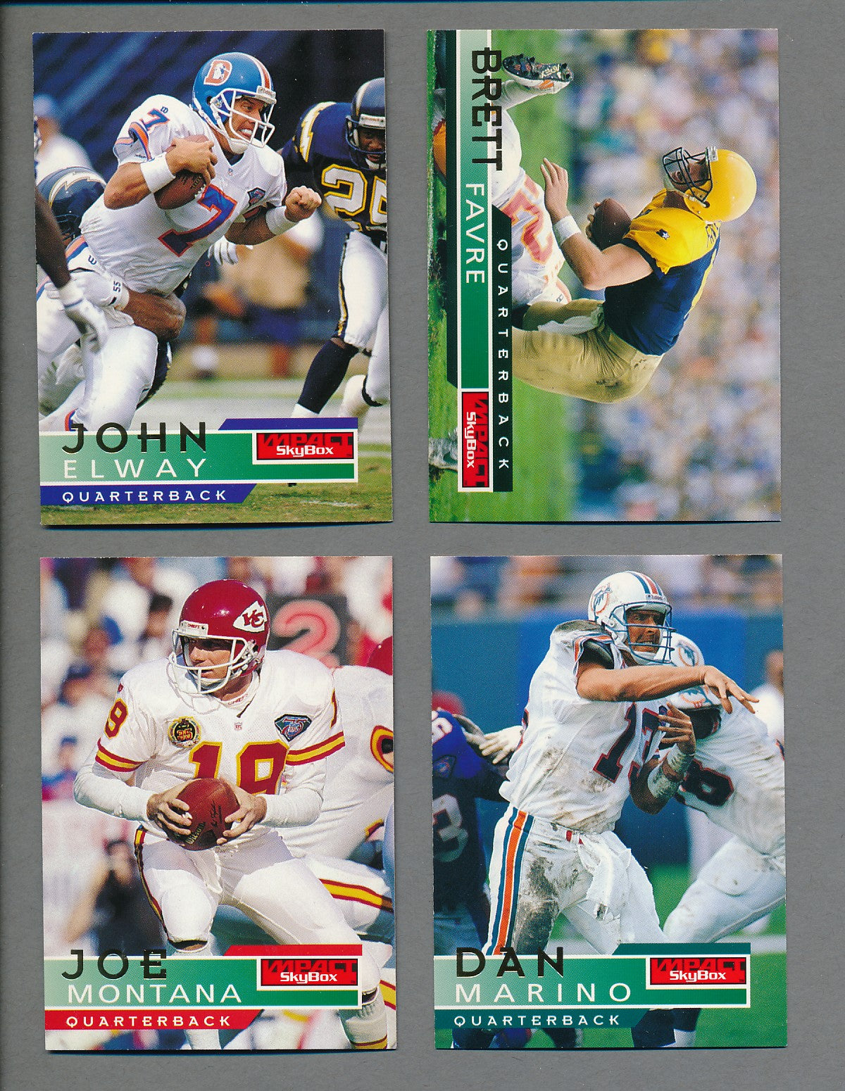 1995 Skybox Impact Football Complete Set (w/ Inserts) (200) NM/MT MT