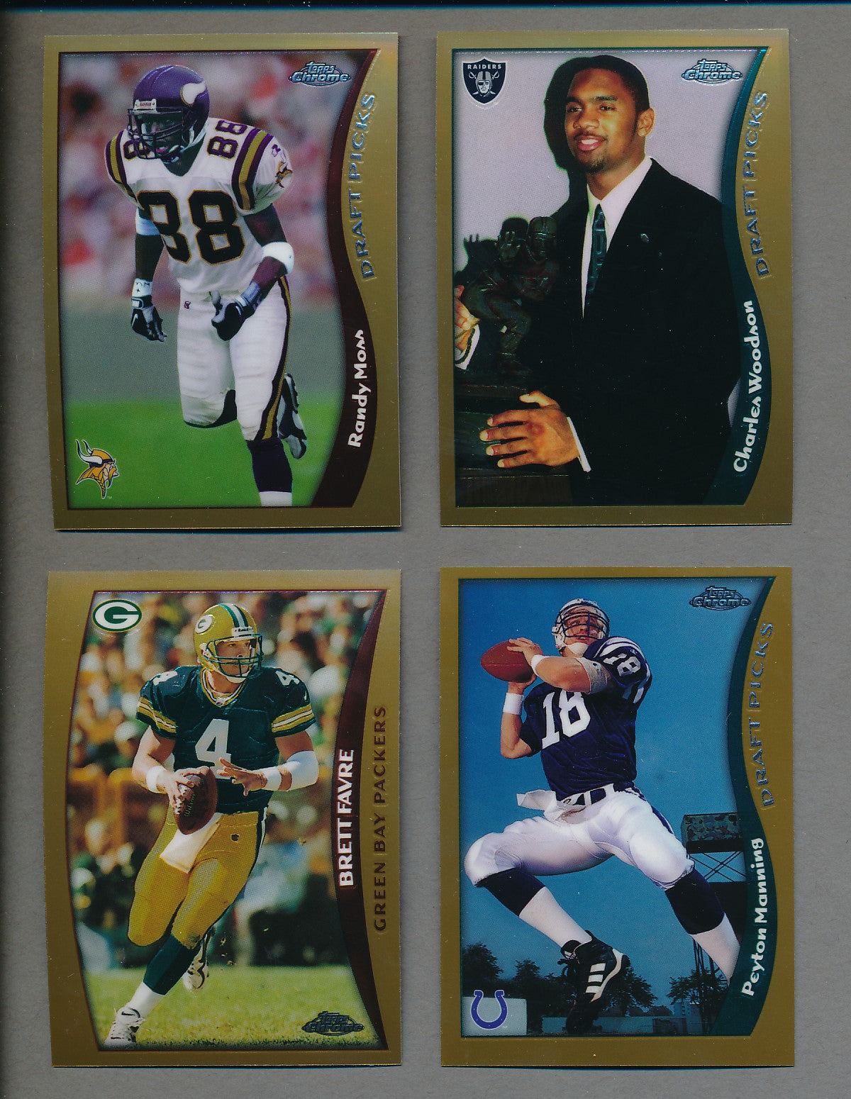 1998 Topps Chrome Football Complete Set (165) NM/MT MT