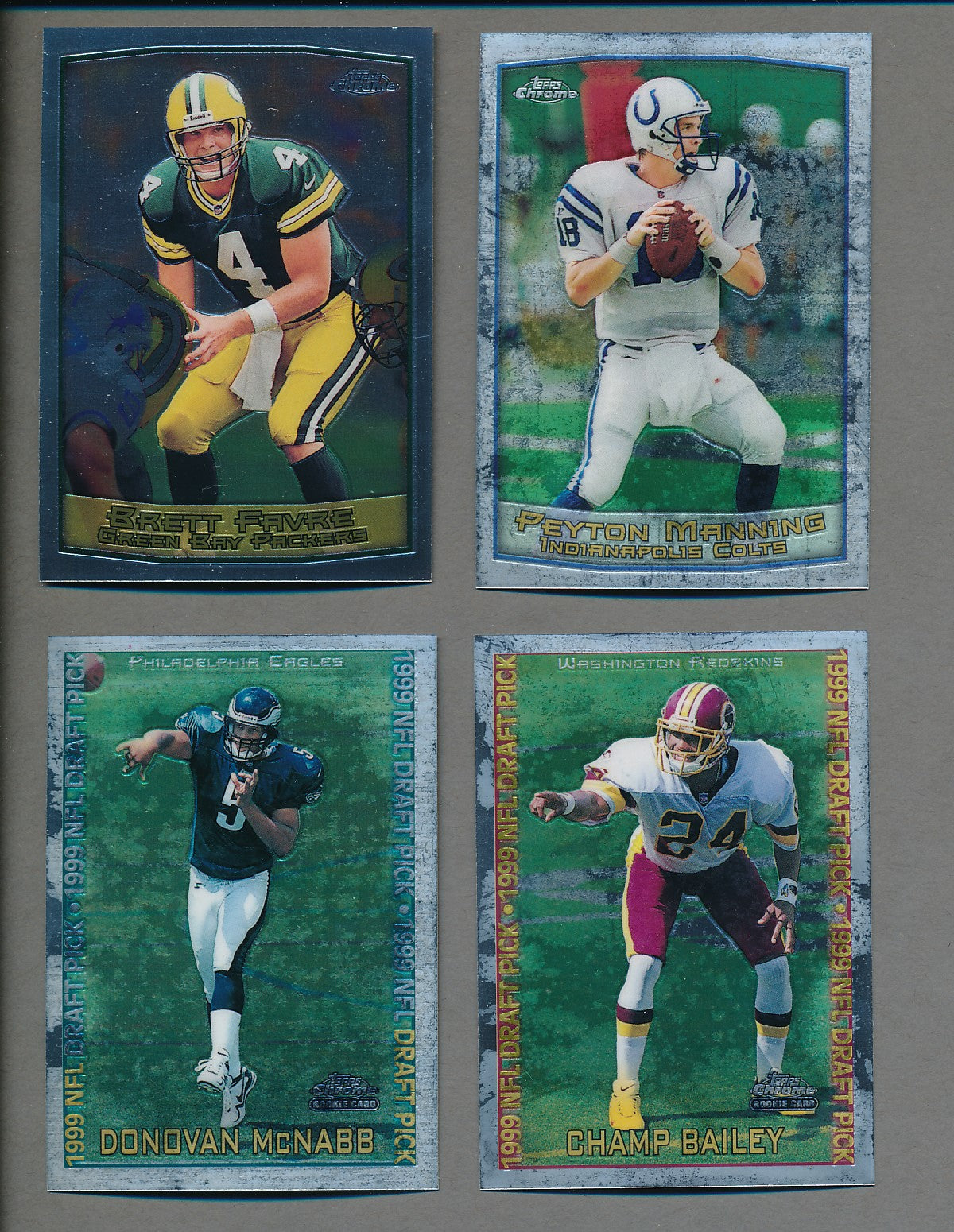 1999 Topps Chrome Football Complete Set (165) NM/MT MT