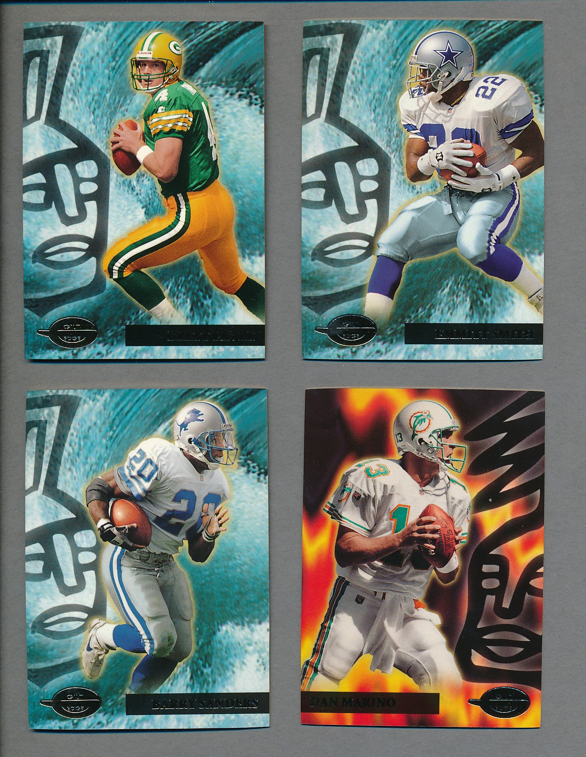 1996 Topps Gilt Edge Football Complete Set (90) NM/MT MT