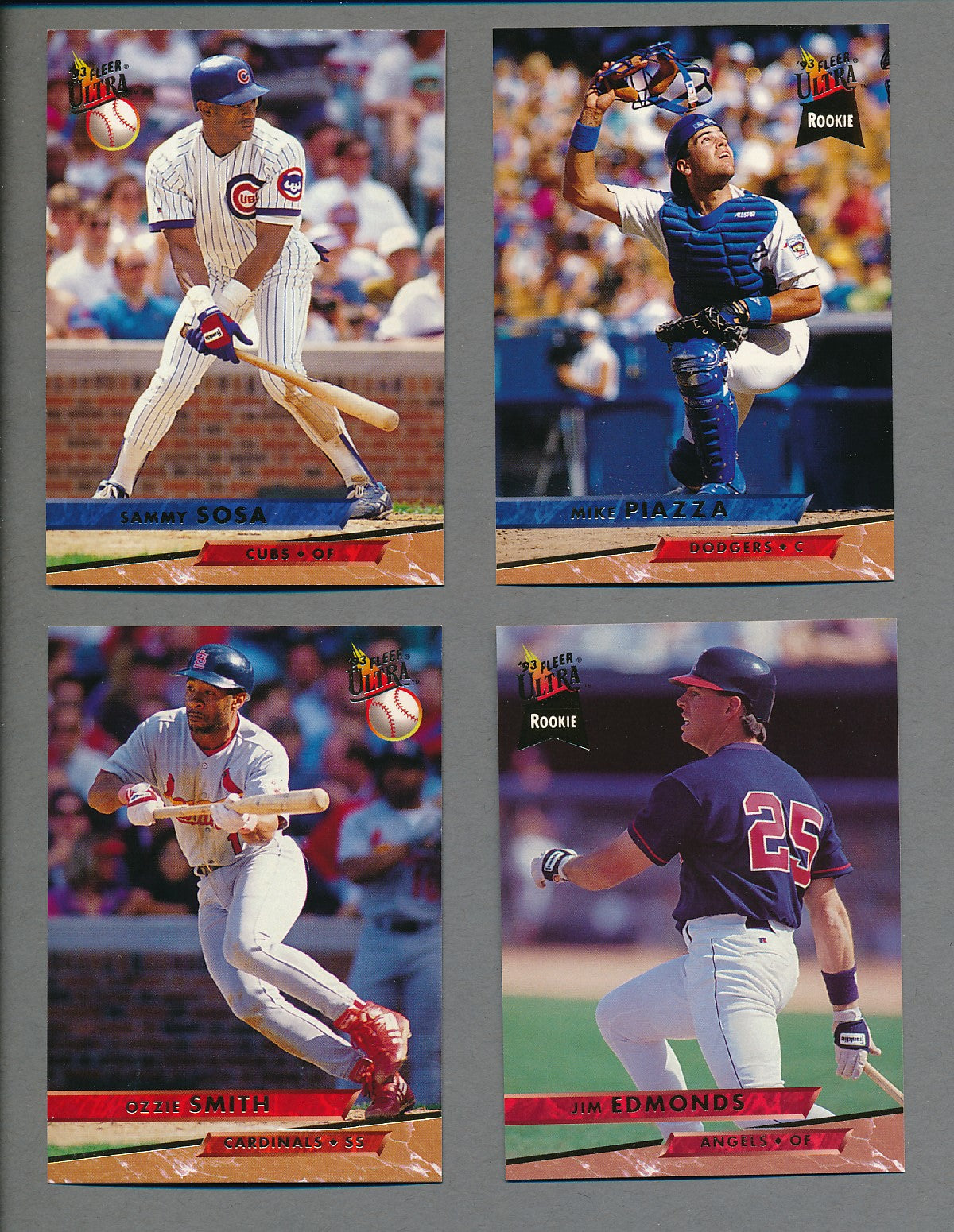 1993 Fleer Ultra Baseball Complete Set (w/ Inserts) (650)  NM/MT MT