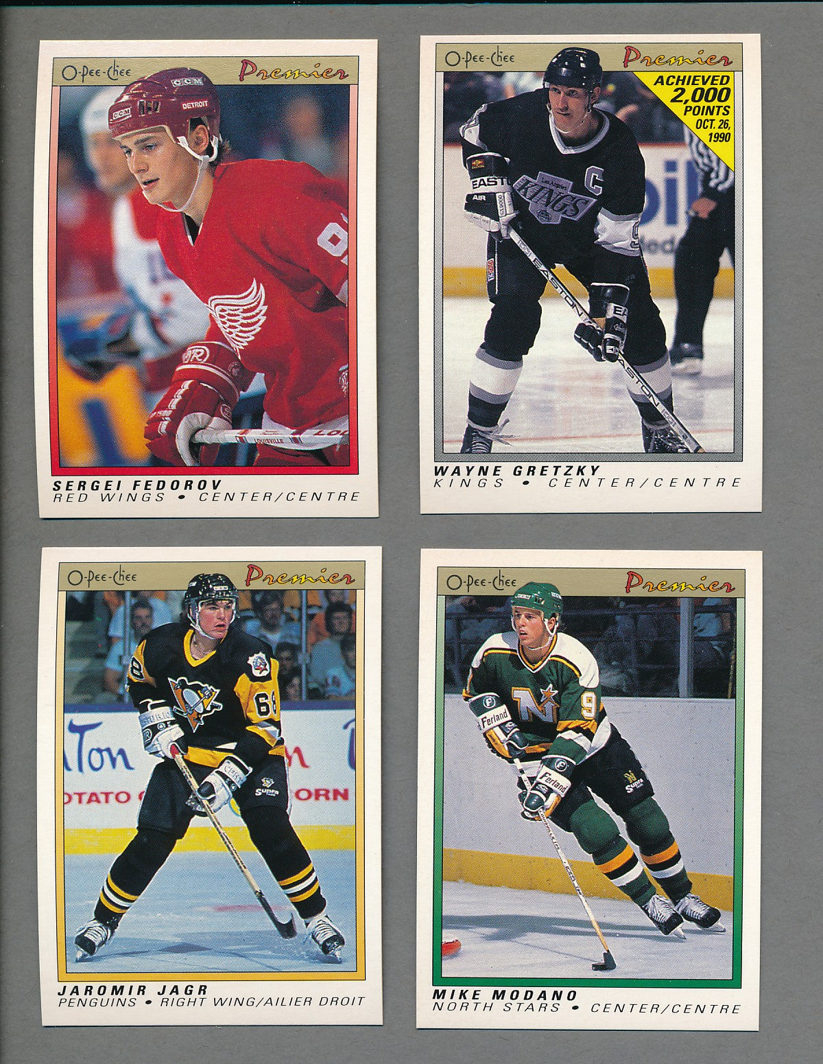 1990/91 OPC O-Pee-Chee Premier Hockey Complete Set (132)  NM/MT MT