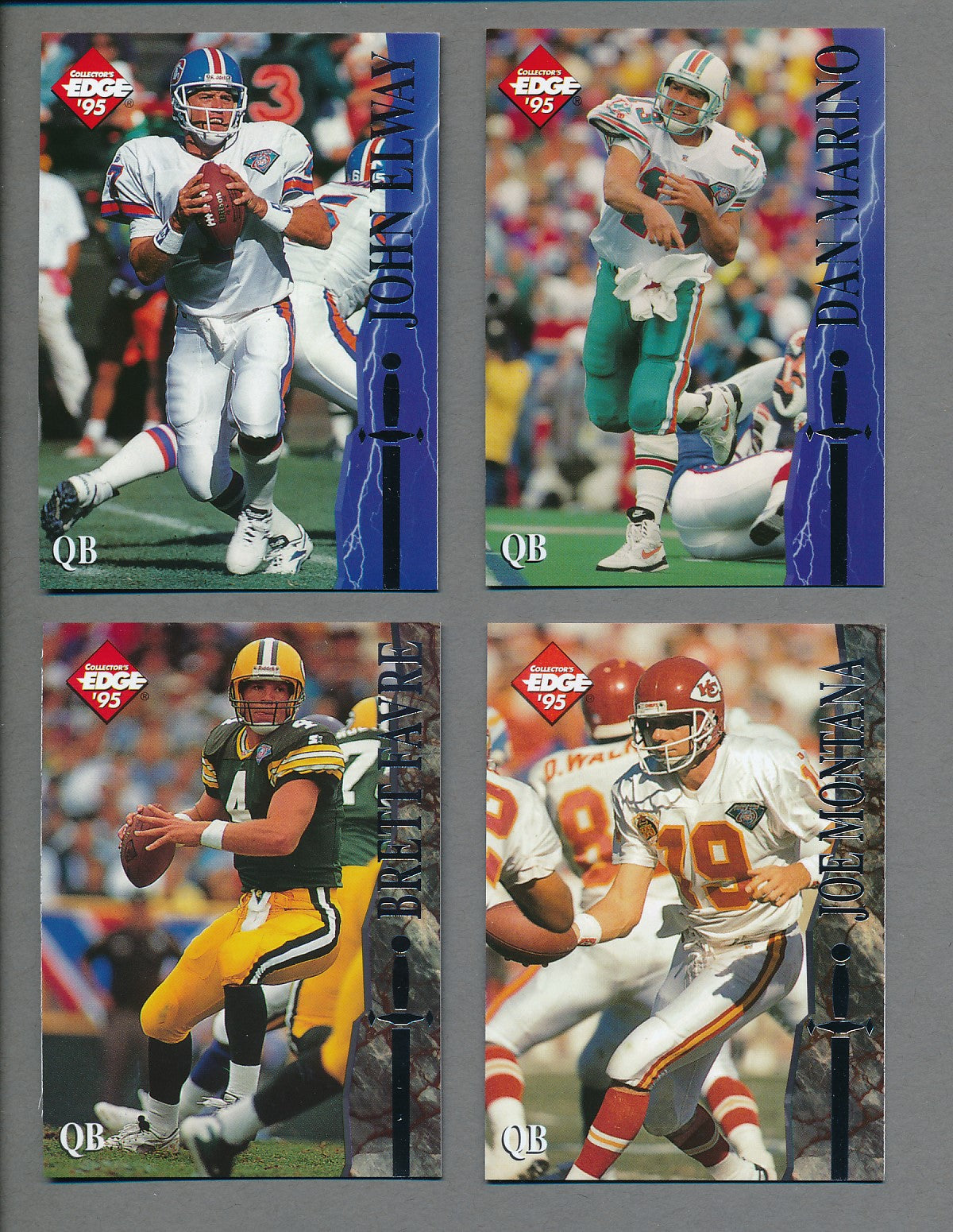 1995 Collector's Edge Excalibur Football Complete Set (150) NM/MT MT