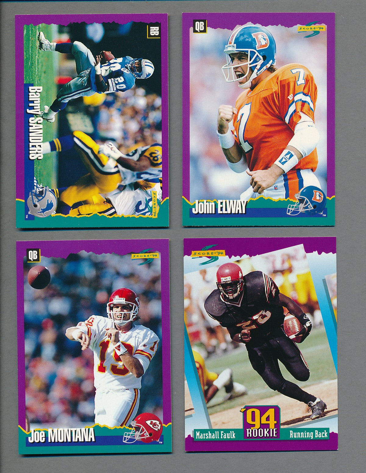 1994 Score Football Complete Set (w/ Inserts) (330) NM/MT MT