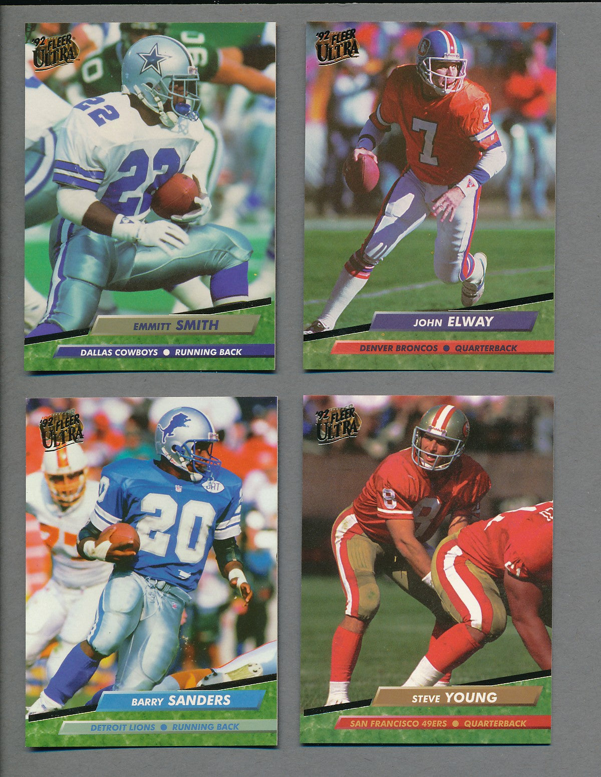 1992 Fleer Ultra Football Complete Set (450) NM/MT MT