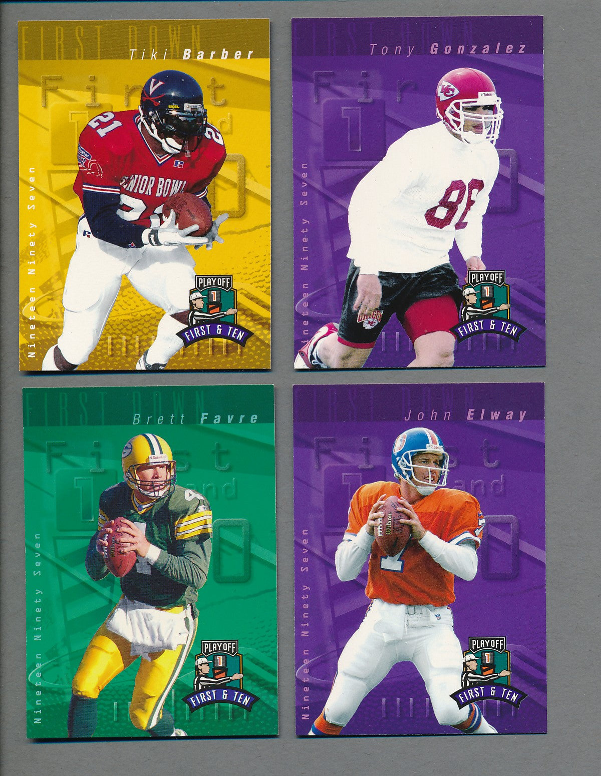 1997 Playoff First & Ten Football Complete Set (250) NM/MT MT