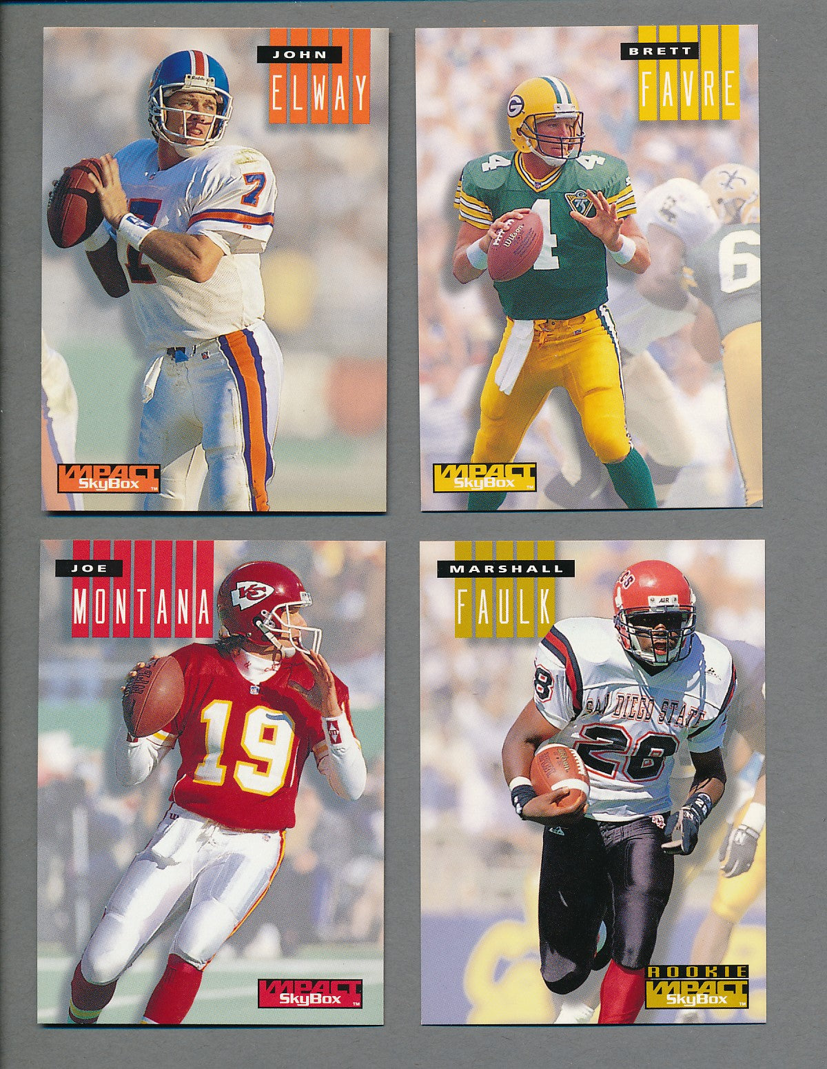 1994 Skybox Impact Football Complete Set (300) NM/MT MT