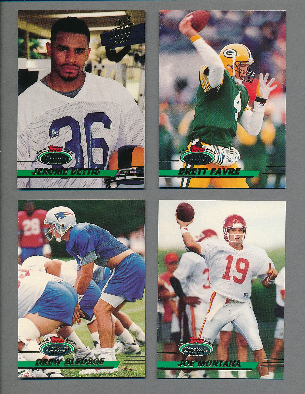 1993 Topps Stadium Club Football Complete Set (550)