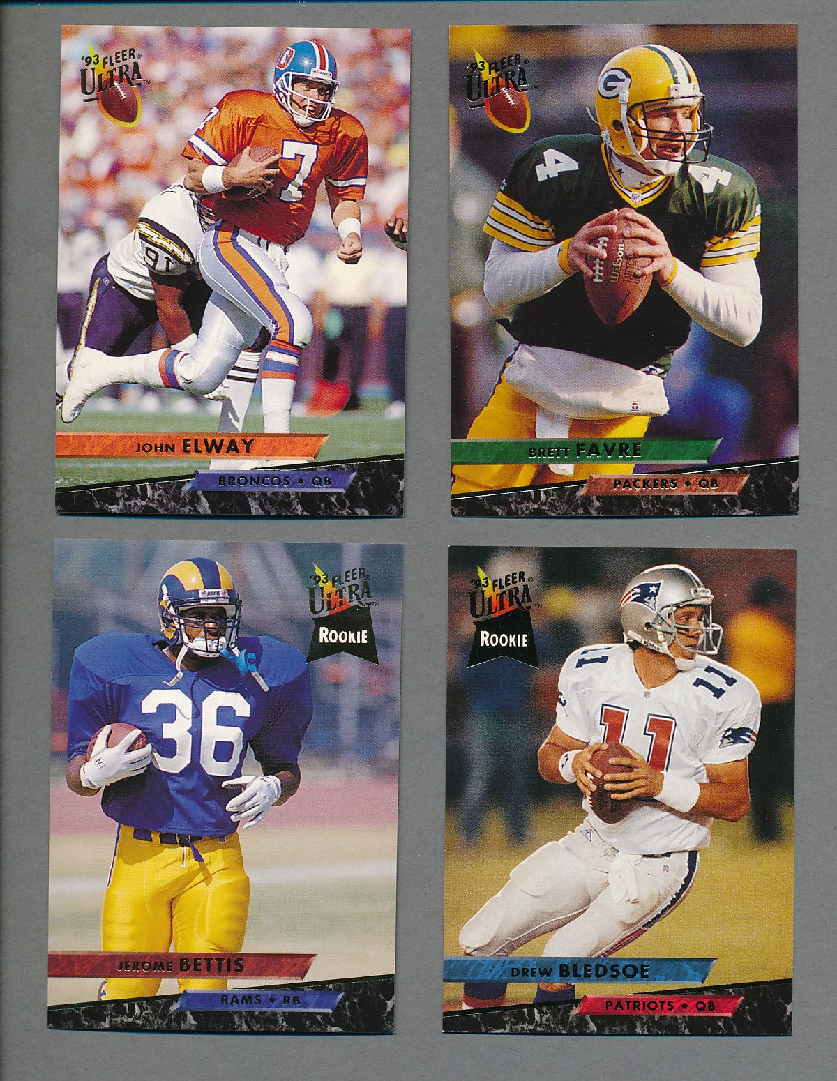 1993 Fleer Ultra Football Complete Set (500) NM/MT MT