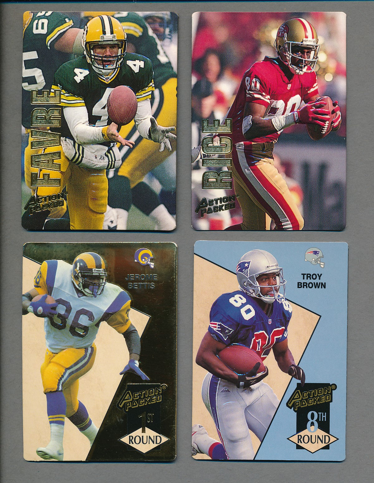 1993 Action Packed Football Complete Set (w/ Inserts) (222) NM/MT MT