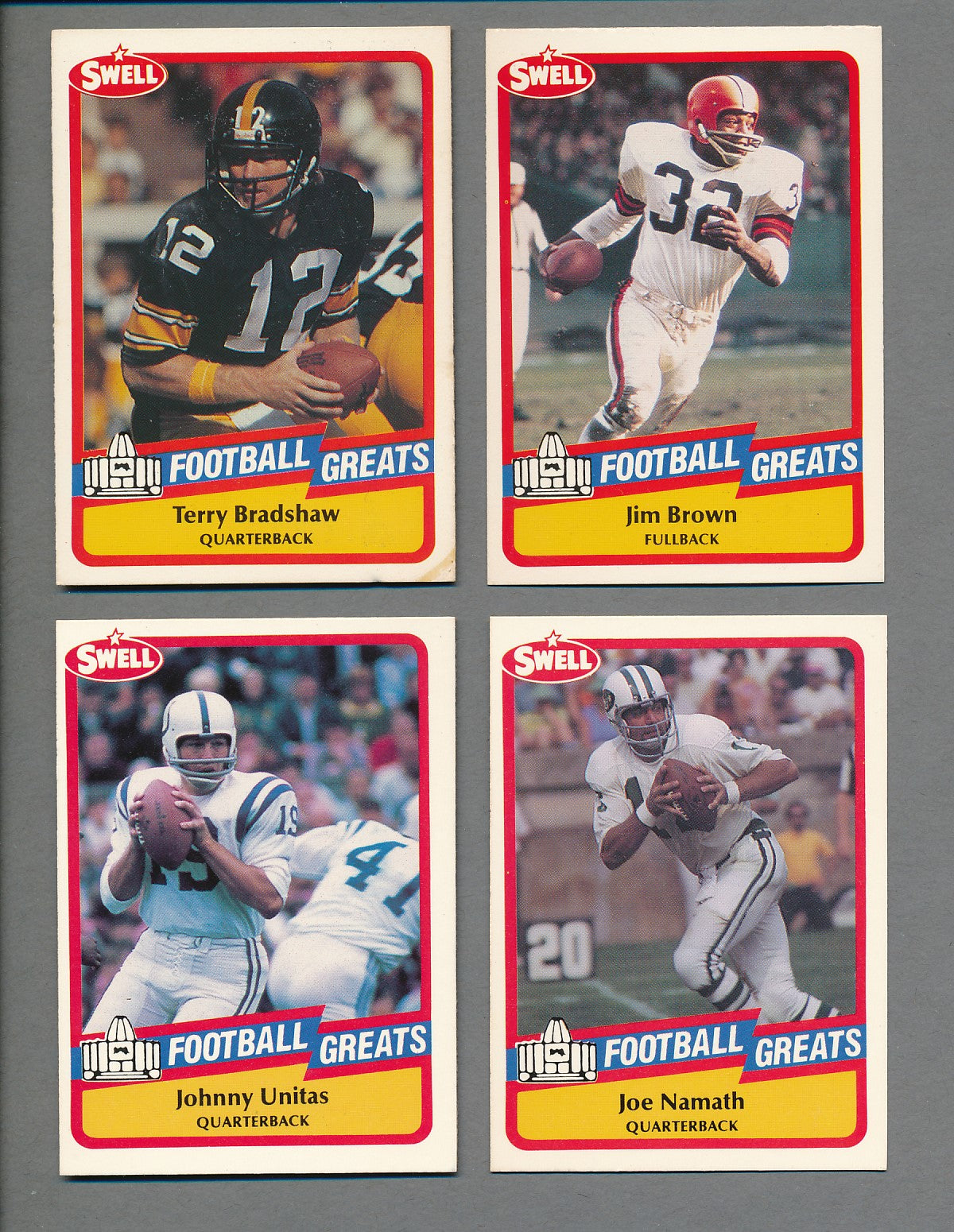 1989 Swell Greats Football Complete Set (150) NM/MT MT