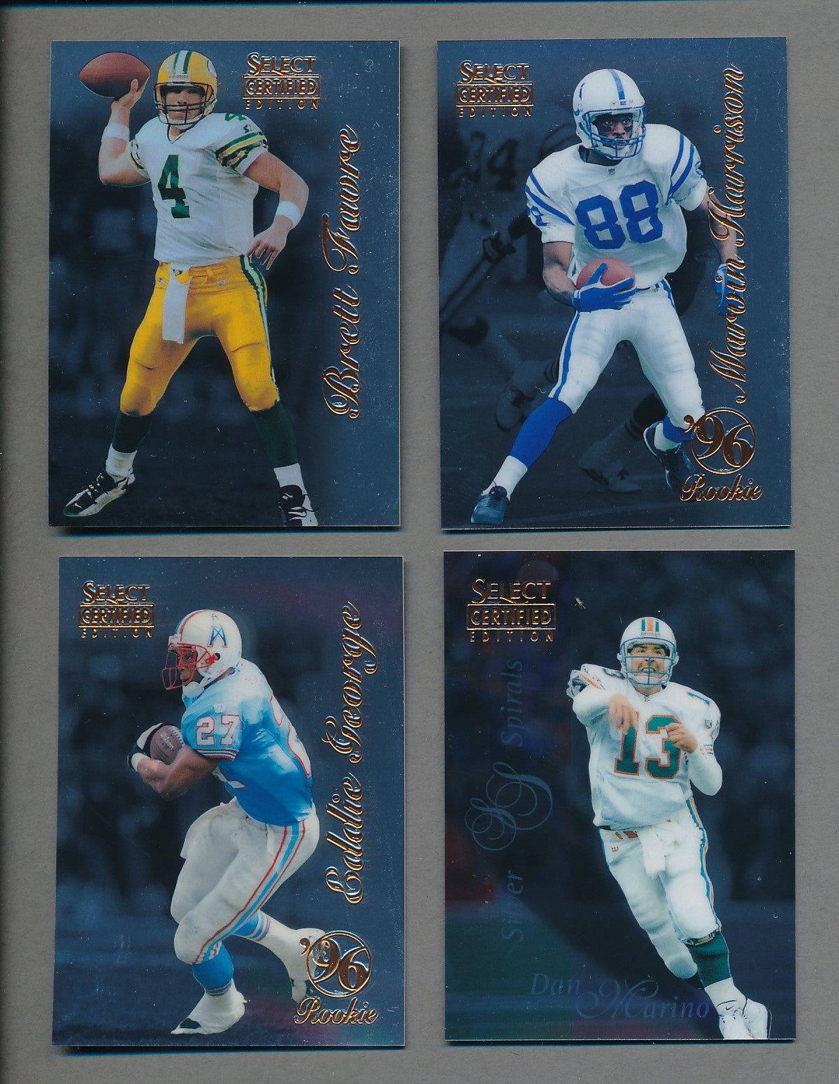 1996 Score Select Certified Football Complete Set (125) NM/MT MT