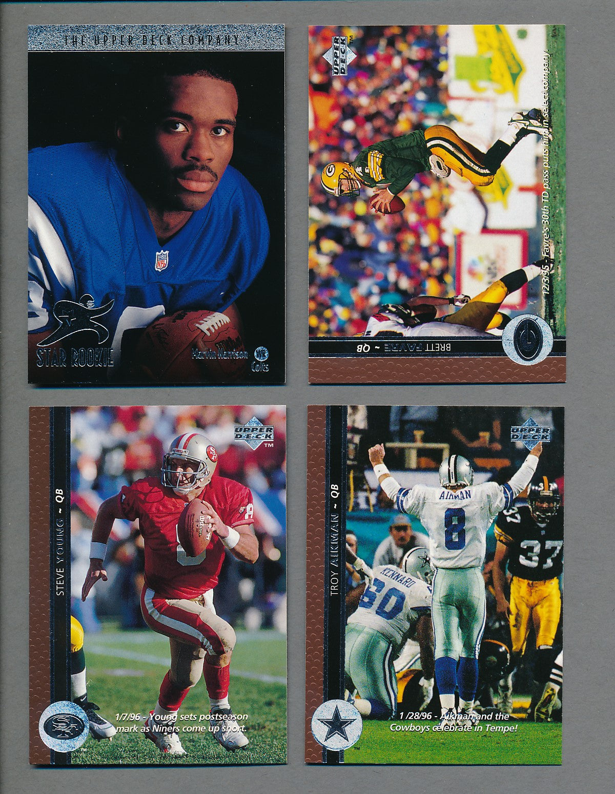 1996 Upper Deck Football Complete Set (300) NM/MT MT