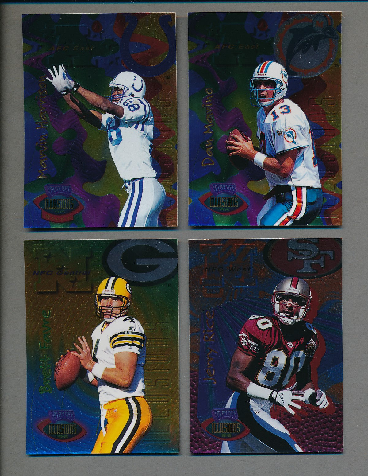 1996 Playoff Illusions Football Complete Set (120) NM/MT MT
