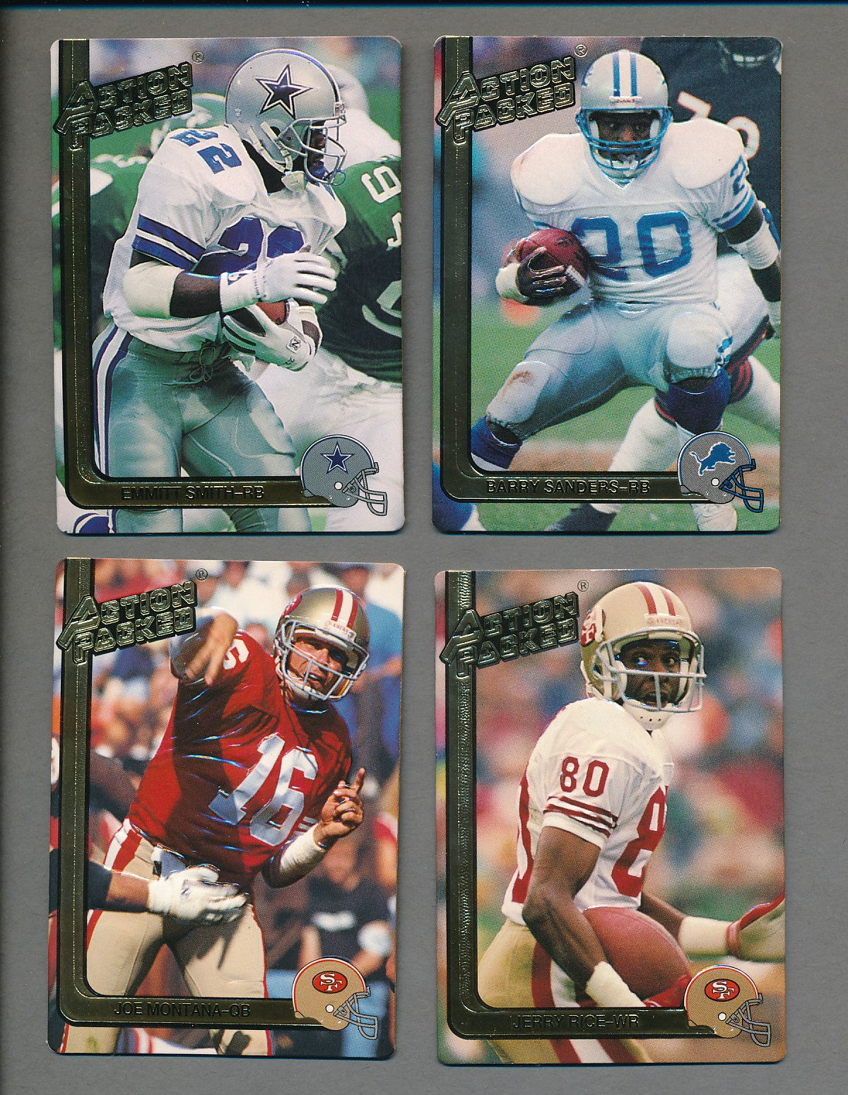 1991 Action Packed Football Complete Set (280) NM/MT MT