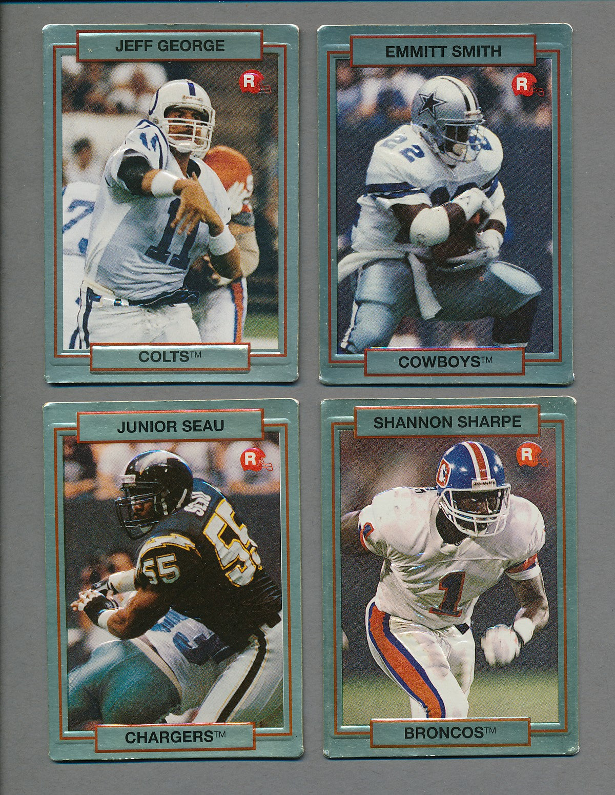 1990 Action Packed Rookie Update Football Complete Set (84) NM/MT MT