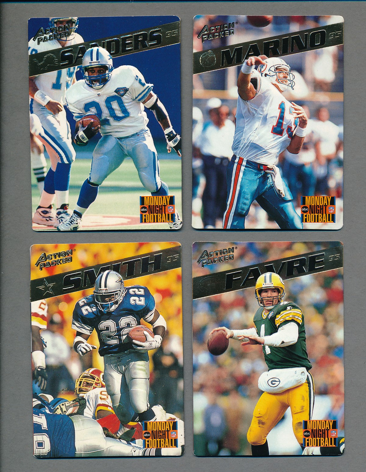 1995 Action Packed Monday Night Football Complete Set (126) NM/MT MT